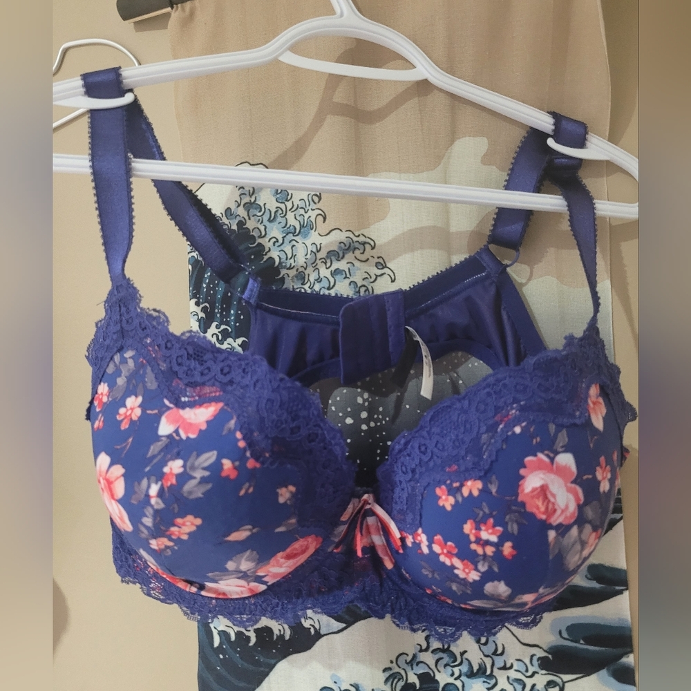 40dd adore me blue floral bra